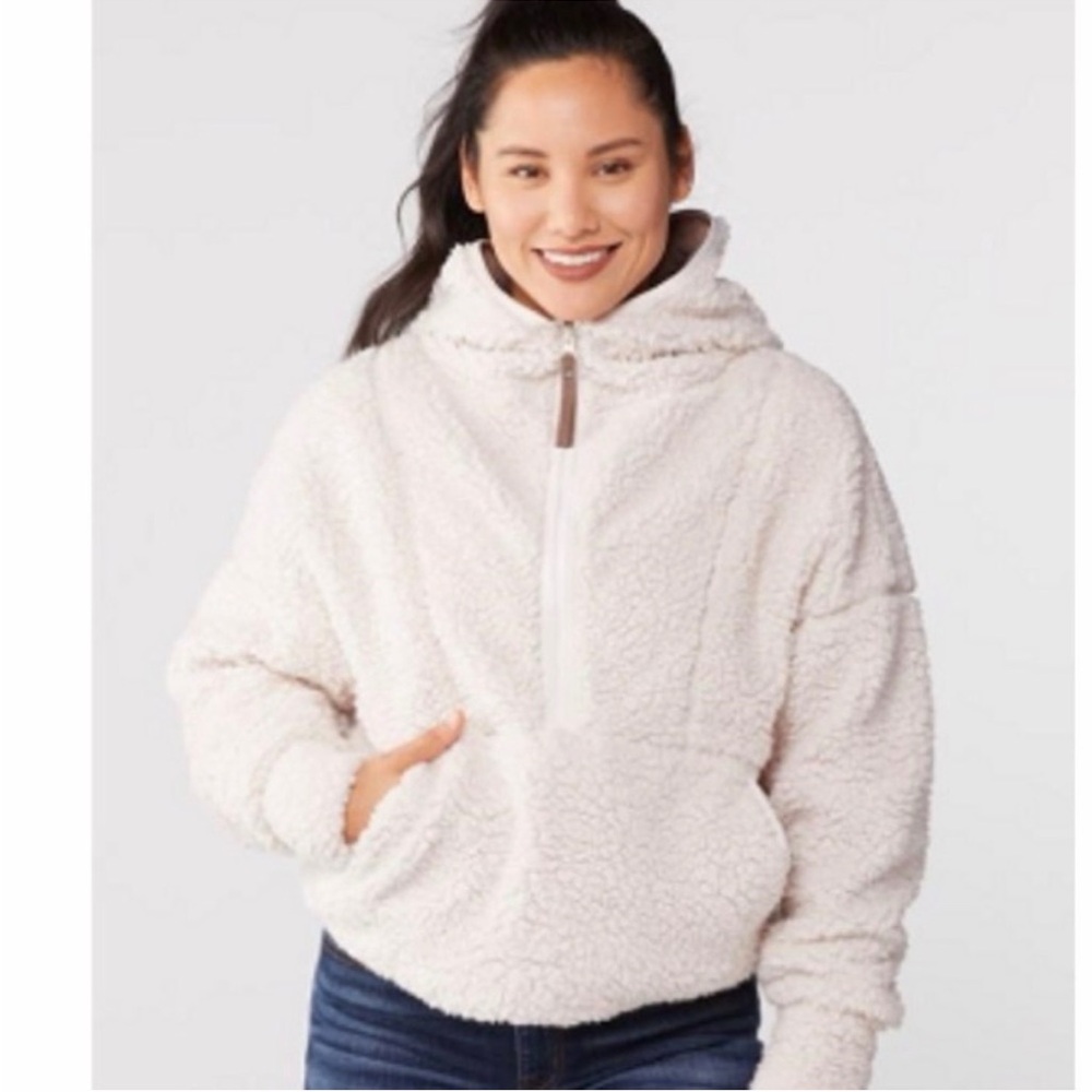 PrAna Polar Eclipse Half Zio Sherpa Hoodie Dreamdust